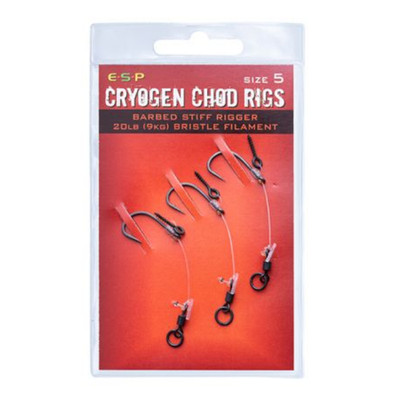 ESP Cryogen Chod Rigs - vorgebunden, alle Größen, Barbed & Barbless, Carp Rigs