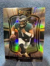 2025 Panini Select- Jalen Hurts Premier Level #190 Silver Prizm Eagles