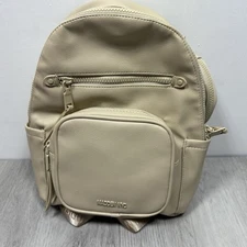 Madden NYC Cream Colored Mini Backpack Faux Leather