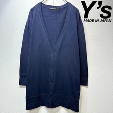 Y's Yohji Yamamoto long-sleeved V-neck design knit cardigan sweater