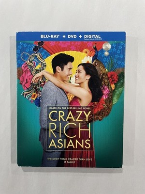 Crazy Rich Asians (Blu-ray, 2018) w/ Slipcover, No Digital