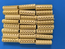 Lot Of 24 Vintage Snap-On Hair Rollers Yellow 3  X 3/4  