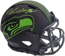 Michael Dickson Signed Seattle Seahawks Eclipse Black Speed Mini Helmet MCS Holo