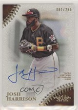2018 Topps Tier One Prime Performers Auto 61/285 Josh Harrison #PPA-JH Auto 1b7