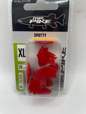 Quantum Mr Pike Spotty XL UV Colours 20 Stück Köderstopper Lockreiz