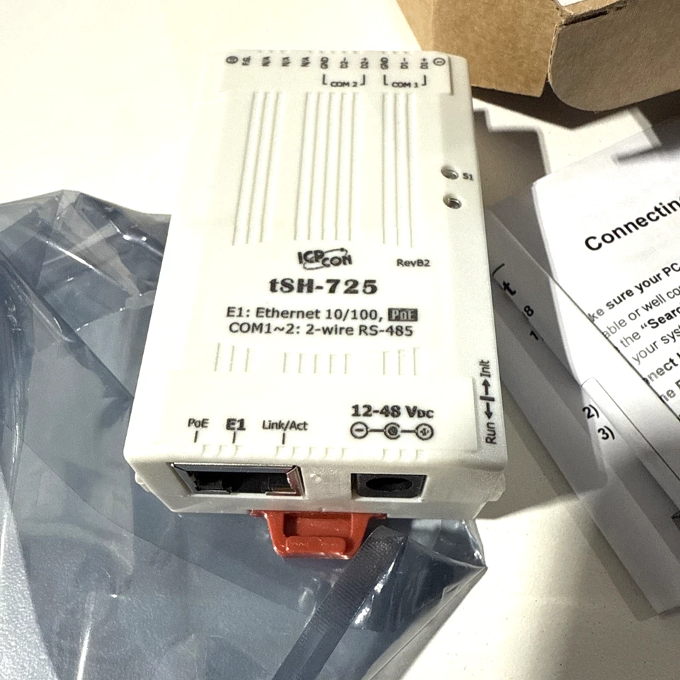ICP DAS tSH-725 Ethernet Module Serial Port Converter with PoE RS-485 *NEW* - Image 3 of 4