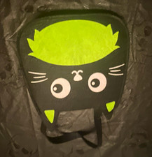 Kids Unisex Cat Backpack Black/Green Halloween Costume Bag, One Size