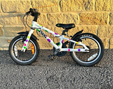 Frog Frog 44 Kids Bike 14in Wheels White Multicolour, Mudguards, Bell