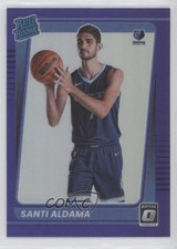 2021-22 Panini Donruss Optic Rated Purple Prizm Santi Aldama #176 Rookie RC 2l4