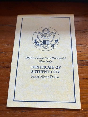 2004 Lewis And Clark Bicenntennial Silver Dollar Coin - Picture 3 of 6