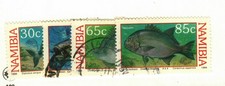 Namibia #755-8 used fish