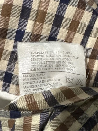 Vintage Aquascutum LondonMade in England Quilted JacketBeige Check Lined image 16