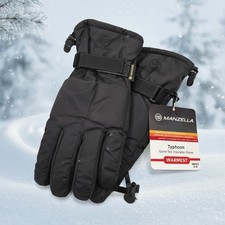 Winter Glove Manzella Men's LARGE Black Gore-tex Typhoon Warmest Insulated.