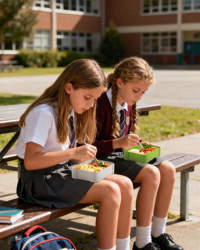 Chlebak z przegródkami - 1100ml Lunchbox dla dzieci - Wyciekowy chlebak dla dzieci... - Zdjęcie 8 z 8