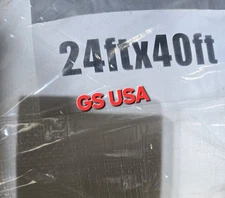 24x40 Ft White Heavy Duty Tarp Industrial Strength Premium Quality canopy GS new