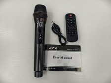 JYX Wireless Karaoke Microphone JYX-T8/T9 Black Handheld Cordless W Remote
