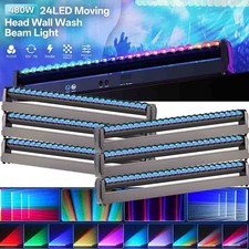 24x20W Stage Moving Head Beam Bar Light DMX RGBW DJ Disco Party Wall Wash Lights