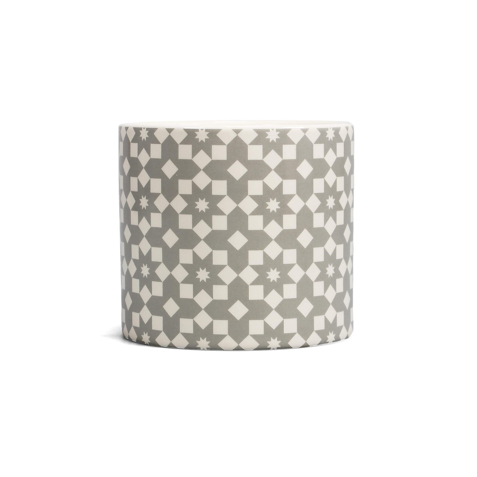 NEW Shruti Designs Tiles Grey Plant Pot