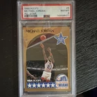 NBA Hoops - 1990-91 All-Star Game Michael Jordan #5 PSA 8 Basketball Card