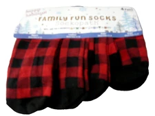 Family Fun Socks By Sockopath, 4 Pairs (One Men, One Womens, 2 Kids), Brand New