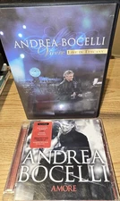 Andrea Bocelli: Vivere Live in Tuscany (DVD + CD) & Amore CD LOT