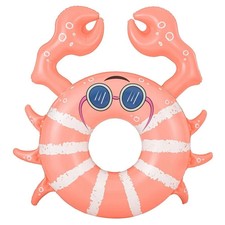 Sun Squad Crab Swim Tube Float 4.2ft PVC Pool Raft 154lb Capacity Inflatable