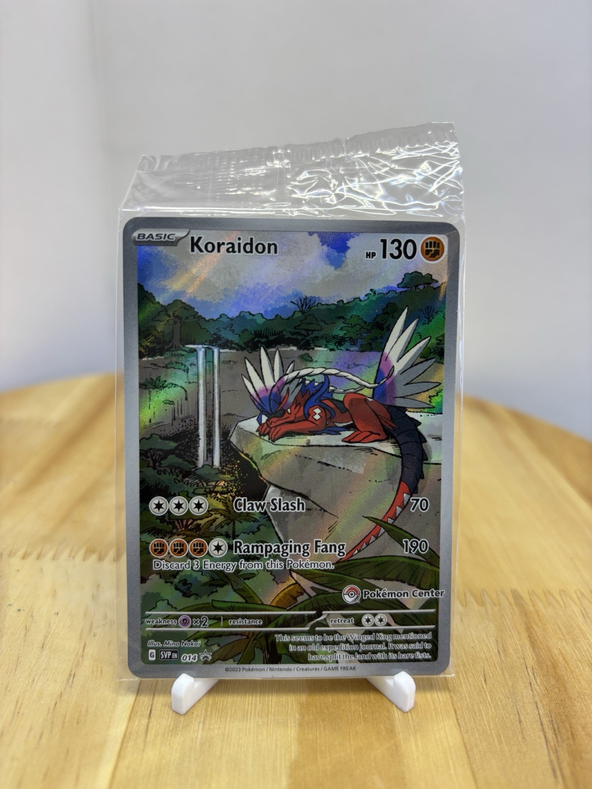 Koraidon 014 SVP 014SVP Pokemon Center Stamp Stamped Promo Pokemon Card NM