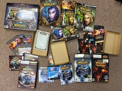 World of Warcraft PC Lot Battle Chest Mist Pandaria Cataclysm Wrath of Lich King