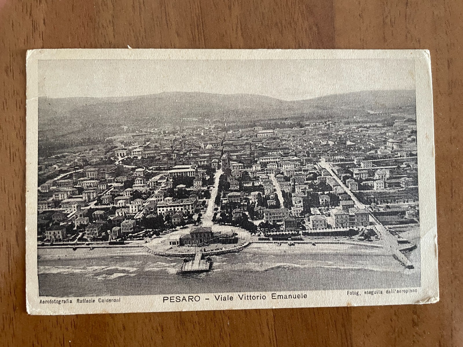 CARTOLINA PESARO VIALE VITTORIO EMANUELE