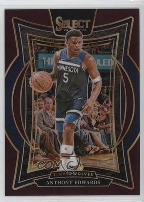 2024-25 Panini Select Concourse Maroon Prizm 91/175 Anthony Edwards #23 16wc