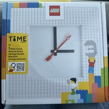 LEGO Wall Clock MOC (My Own Creation) White Square Gift Home Decor