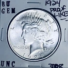 1924 P BU GEM PEACE SILVER DOLLAR UNC MS+++ U.S. MINT RARE COIN 3108