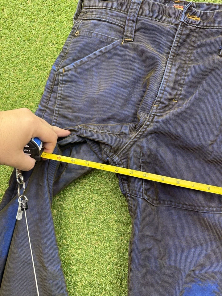 Pantalones Vintage Route 66 Niños 16 Pana Sueltos Pierna Ancha Carpintero Trabajo y2k Foto 4 de 4