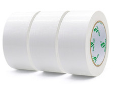 White Duct Tape 3 Rolls Reinforced Waterproof Heavy Duty 48Mm X 30M Cloth Gaffer 0.27 per metre