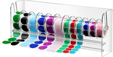 Sticker Holder Organizer Dispenser Acrylic Roll Label,12 Disks