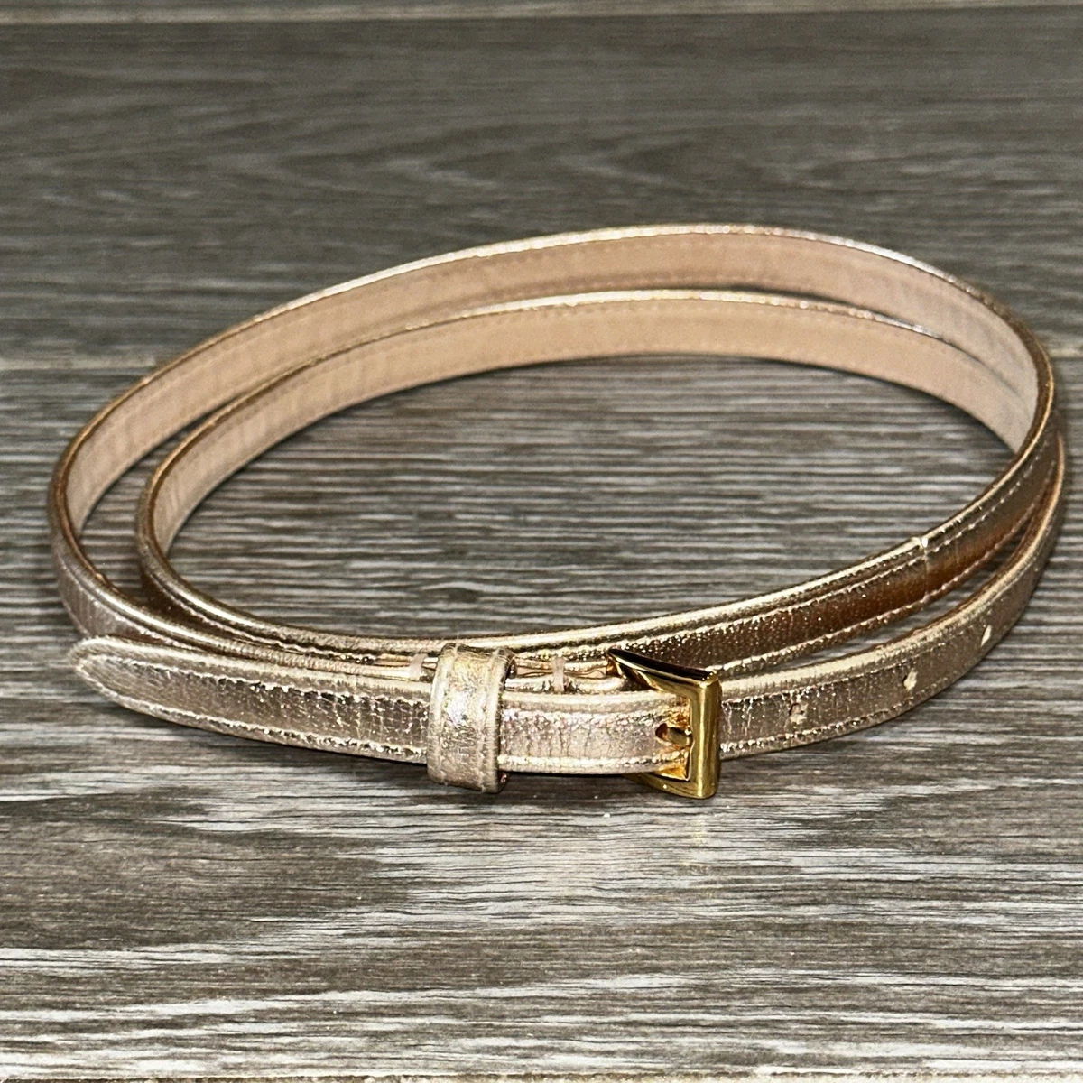 Jcrew leather hot pink and brown leather half inch belt NWT sz M Round-buckle Jeans Belt In Leather For Men | J.Crew main image 4