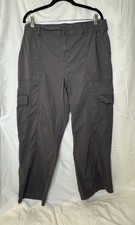 Social Standard by Sanctuary Gray Portside Cargo Pants Women Elastic Waist XXL