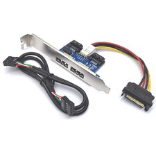 Dual SATA 7pin to 2 Power over eSATA Port 12V 5V eSATAp eSATA USB Combo Adapter