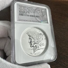 2021 Smithsonian Peace Dollar 100th Anniversary UHR 2oz Silver NGC Rev PF70