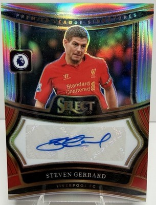 2022-23 Steven Gerrard Panini Select Premier League Signatures
