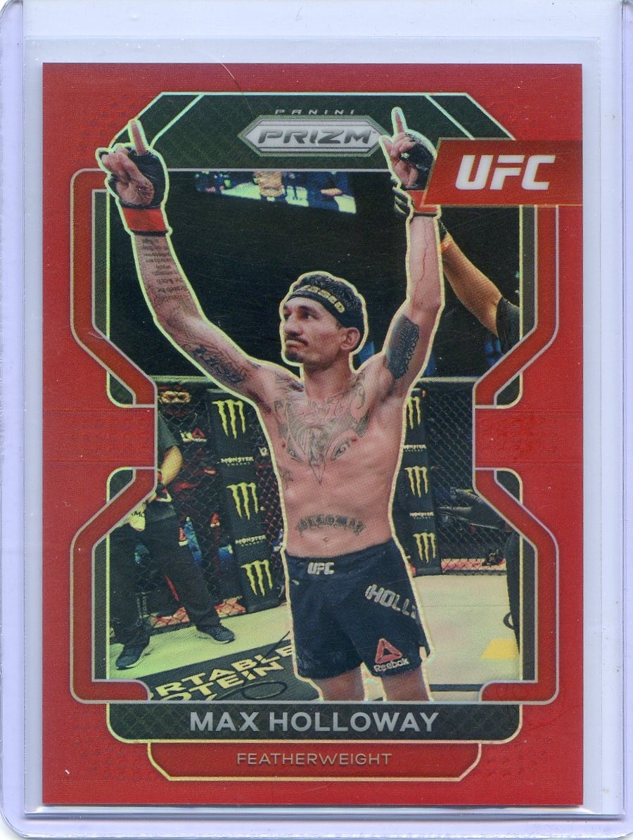 2022 Panini Prizm UFC MAX HOLLOWAY #188 RED PRIZM /299