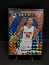 2024-25 Mosaic Ron Holland II RC Orange Mosaic NBA Debut #/249 Pistons