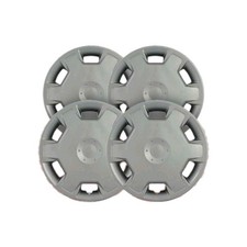 15 Push-on Silver Hubcaps For 2007-2009 Nissan Versa Qty Four
