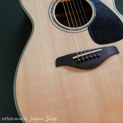 Yamaha FS830 Acoustic Guitar Natural Rosewood Back & Sides Brand