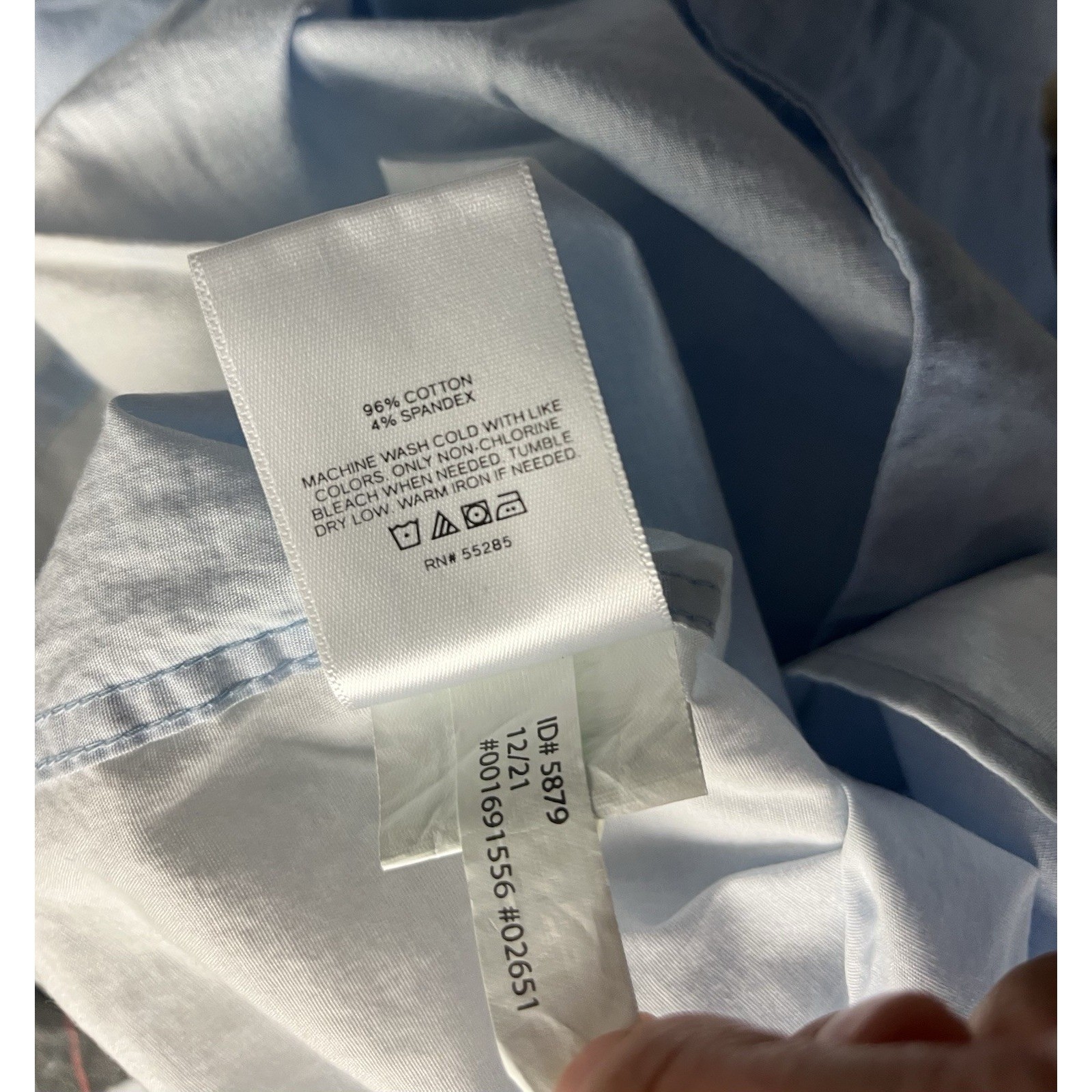 Express Men's Blue Clouds Pattern Button-Up T-Shi… - image 4