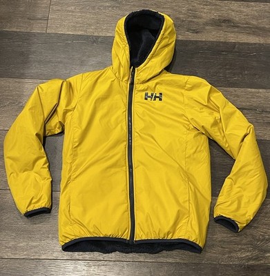 Helly Hansen Boys Jacket Colorblock Hooded 164/14 Size Youth Large Reversible