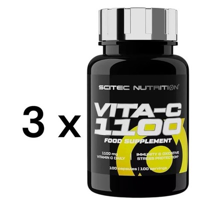 Scitec Nutrition Vita-C 1100 100 Kapseln Vitamin C /  3 Stück / 3 X 100