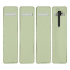7"Pen Sleeve Case, 4Pcs PU Leather Pen Pouch Protective Cover, Matcha