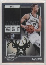 2018-19 Panini Contenders Optic Season Ticket Pau Gasol #92 HOF s3g
