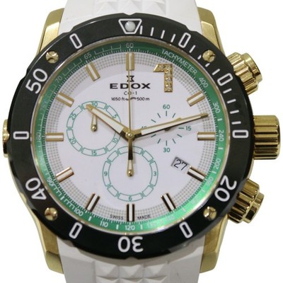 EDOX Chrono Offshore Chronograph Blue Dial Uhr